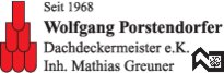Logo von Dachdeckermeister Wolfgang Porstendorfer e.K.