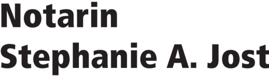 Logo von Stephanie A. Jost Notarin