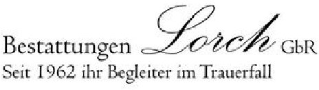 Logo von Bestattungen Lorch GbR