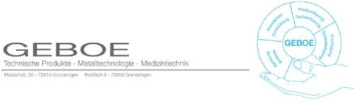 Logo von GEBOE Technische Produkte - Metalltechnologie - Medizintechnik