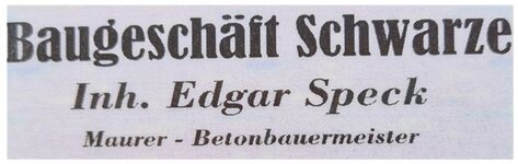 Logo von Baugeschäft Schwarze Inh. Edgar Speck Abbrucharbeiten