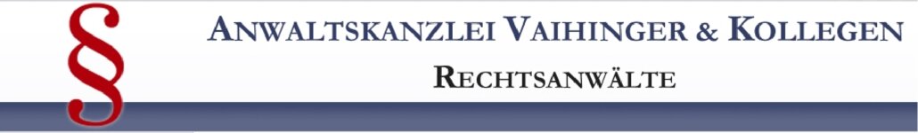 Logo von Anwaltskanzlei Vaihinger und Kollegen