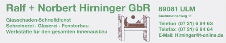 Logo von Hirninger GbR Glaserei