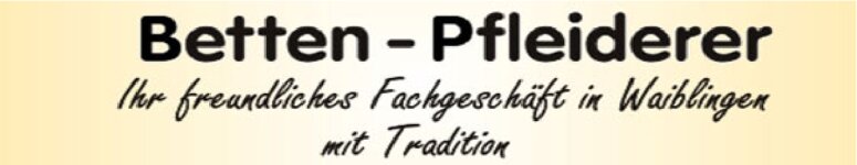 Logo von Betten Pfleiderer