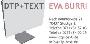 Logo von DTP + TEXT Burri Eva