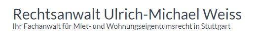 Logo von Fachanwalt Ulrich-Michael Weiss