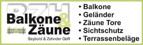 Logo von BZH - Balkone & Zäune Seybold u. Zehnder GbR