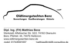 Logo von Oldtimergutachten Benz