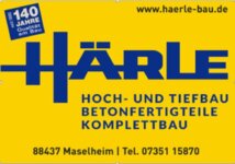 Logo von Härle Hoch- u. Tiefbau Betonfertigteile GmbH & Co.KG