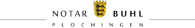 Logo von Notar Buhl - Plochingen