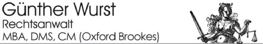 Logo von Anwaltskanzlei Günther Wurst Rechtsanwalt MBA, DMS, CM (Oxford Brookes)