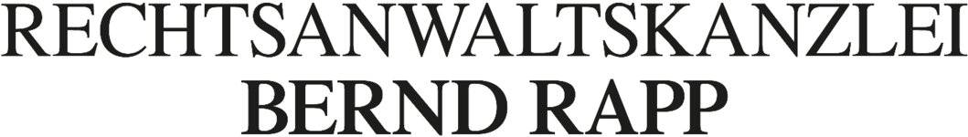 Logo von Anwaltskanzlei Bernd Rapp