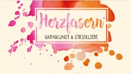 Logo von Herzfasern Garnkunst & Strickliebe
