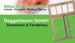 Logo von Deggelmann GmbH - Schreinerei und Fensterbau