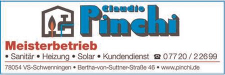 Logo von Claudio Pinchi, Sanitär Heizung Solar Kundendienst