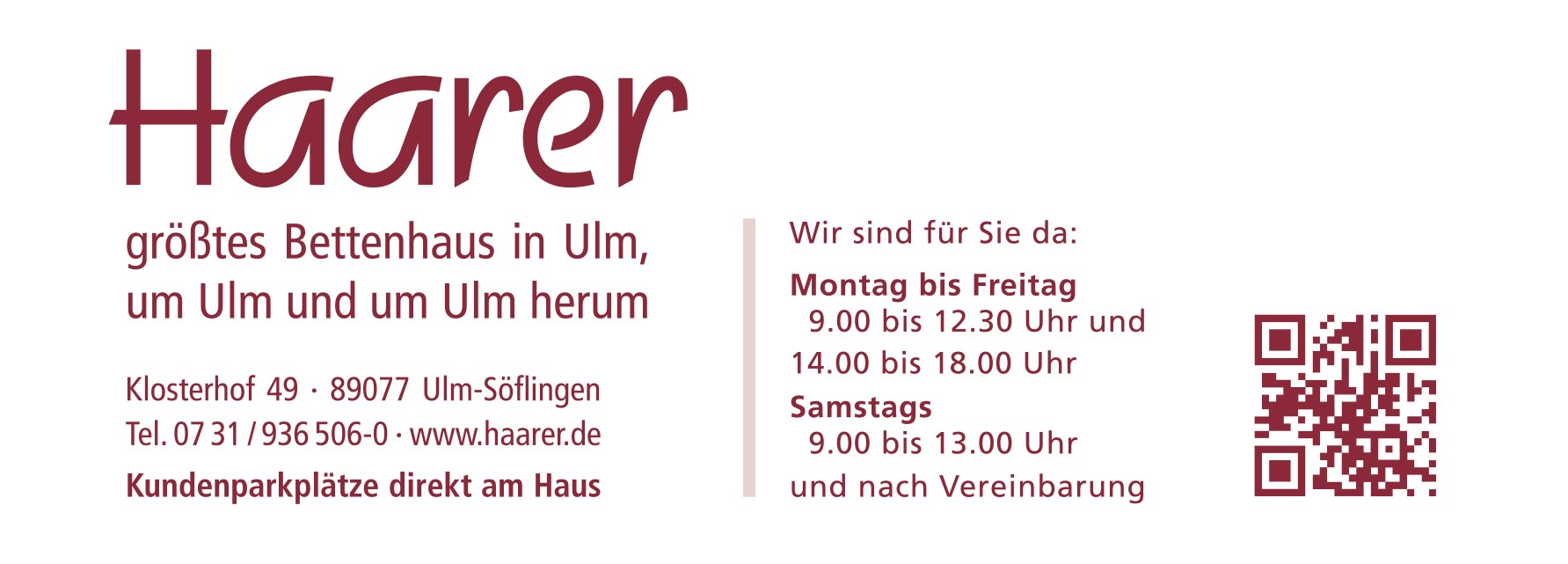 Logo von Bettenhaus HAARER