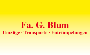 Logo von Firma Blum - Umzüge - Transporte - Entrümpelungen
