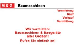 Logo von Baumaschinen-Verleih M & G BAUMASCHINEN