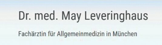 Logo von Dr. med. May Leveringhaus - Ärztin für Allgemeinmedizin