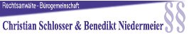 Logo von Rechtsanwälte in Bürogemeinschaft Benedikt Niedermeier & Christian Schlosser