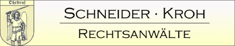 Logo von RECHTSANWÄLTE SCHNEIDER-KROH
