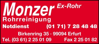 Logo von Monzer Rohrreinigung