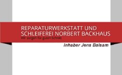 Logo von Reparaturwerkstatt und Schleiferei Norbert Backhaus
