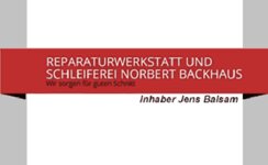 Logo von Reparaturwerkstatt und Schleiferei Norbert Backhaus