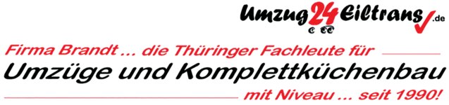 Logo von Umzug 24 Eiltrans Inh. Jörg Brandt