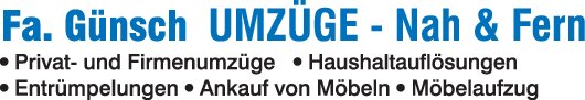 Logo von Robert Günsch Umzüge Nah und Fern