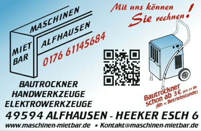 Logo von Maschinen-Miet-Bar-Alfhausen, Inh. Meik Schomborg