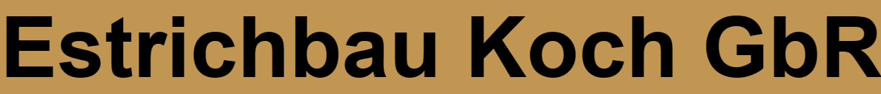 Logo von Estrichbau Koch GbR