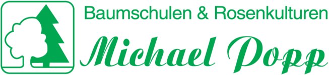 Logo von Baumschulen & Rosenkulturen, Michael Popp