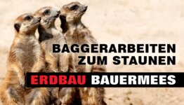 Logo von BAUERMEES ERDBAU, Baggerarbeiten zum Staunen