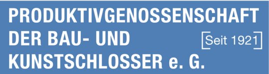 Logo von Produktionsgenossenschaft der Bau- und Kunstschlosser e.G.