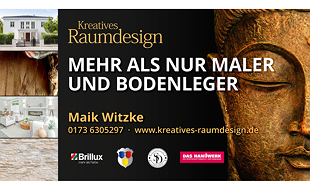 Logo von Kreatives Raumdesign Malerbetrieb & Bodenleger, Innungsbetrieb Maik Witzke