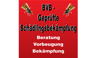 Logo von BVB - Geprüfte Schädlingsbekämpfung von A-Z, Holz- u. Bautenschutz, Notdienst Tag + Nacht
