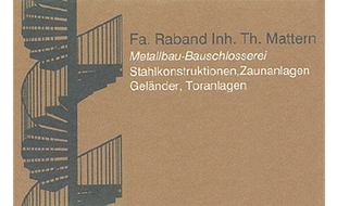 Logo von Schmiede Bauschlosserei Raband Inh. Thomas Mattern