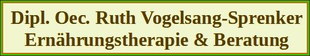 Logo von Ernährungstherapie & Beratung Dipl. Oec. Ruth Vogelsang-Sprenker