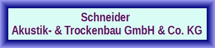 Logo von Schneider Akustik- & Trockenbau