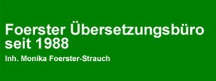 Logo von Foerster Übersetzungsbüro Inh. Monika Foerster-Strauch