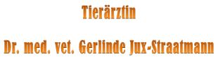 Logo von Jux-Stratmann Gerlinde Dr.med.vet.