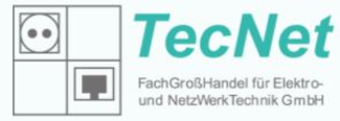 Logo von TecNet Fachgroßhandel für Elektro- und NetzWerkTechnik GmbH