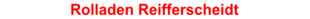 Logo von Rolladen Reifferscheidt Jürgen Reifferscheidt