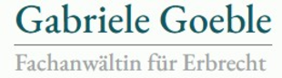 Logo von Goeble Gabriele - Fachanwältin für Erbrecht    