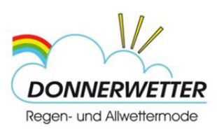 Logo von Donnerwetter, Regen- und Allwettermode