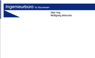 Logo von Behncke Wolfgang Ingenieurbüro für das Bauwesen