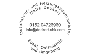 Logo von Malte Deckert Installateur- und Heizungsbauermeister