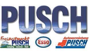 Logo von Pusch GmbH & Co. KG -, Esso, Autovermietung & Freizeitmarkt