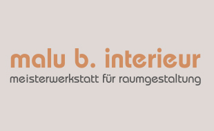 Logo von malu b. interieur, Inh. Anike Malu Brodersen, Raumausstattung
